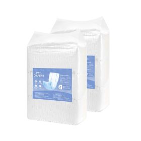 Disposable Male Dog Diapers, Super Absorbent Male Dog Wraps, 360 ° Leak-Proof Belly Bands with Wetness Indicator for Doggies in Heat, Training