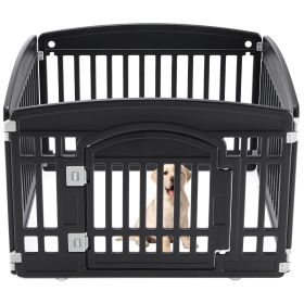 Dog Playpen Safe & Secure Indoor/Outdoor Pet Fence | Folding & Portable | Ideal for Small to Medium Dogs | Easy to Clean