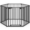 Extra Wide Baby Gate Fits 34.5-154" Openings 6-Panel Adjustable Pet Safety Fence