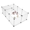Pet Playpen, Portable Large Plastic Yard Fence Small Animals, Puppy Kennel Crate Fence Tent