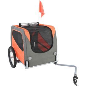 Dog Bike Trailer, Supports up to 66 lbs, Pet Cart Bicycle Carrier, Easy Folding Frame with Quick Release Wheels, Universal Bicycle Coupler, Reflectors