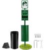 Dog Waste Station, Commercial Dog Poop Station, 11.5 Gallons Pet Waste Bin with 50 Can Liners, Bag Dispenser & 600 Waste Bags