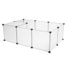 Pet Playpen, Portable Large Plastic Yard Fence Small Animals, Puppy Kennel Crate Fence Tent