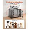 38 Inch Heavy Duty Dog Crate, Max Load 250 lbs, Foldable Indestructible Escape-Proof Dog Kennel Indoor for High Anxiety Small & Medium Breeds