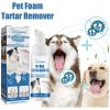 Pet Oral Foam Cleansing Spray 60ml, Daily Teeth Care Foam for Dogs & Cats, Gentle Tartar & Stain Reducing Oral Foam, Fresh Breath Pet Mouth Care Foam
