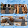 71" Long & 19" Wide Folding Dog Ramp for Car, SUV & Truck – Portable Pet Ramp with Non-Slip Surface, Extra Wide Steps