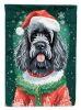 Portuguese Water Dog Christmas House Flag Large Porch Sleeve Pole Decorative Outside Yard Banner Artwork Wall Hanging, Polyester, House Size