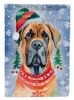 Mastiff Christmas House Flag Large Porch Sleeve Pole Decorative Outside Yard Banner Artwork Wall Hanging, Polyester, House Size, Multicolor