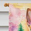 Chihuahua Christmas House Flag Large Porch Sleeve Pole Decorative Outside Yard Banner Artwork Wall Hanging, Polyester, House Size, Multicolor