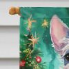 Chinese Crested Christmas House Flag Large Porch Sleeve Pole Decorative Outside Yard Banner Artwork Wall Hanging, Polyester, House Size, Multicolor