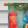 Chow Chow Christmas House Flag Large Porch Sleeve Pole Decorative Outside Yard Banner Artwork Wall Hanging, Polyester, House Size, Multicolor