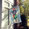 Puli Christmas House Flag Large Porch Sleeve Pole Decorative Outside Yard Banner Artwork Wall Hanging, Polyester, House Size, Multicolor