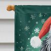 Portuguese Water Dog Christmas House Flag Large Porch Sleeve Pole Decorative Outside Yard Banner Artwork Wall Hanging, Polyester, House Size