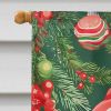 Newfoundland Christmas House Flag Large Porch Sleeve Pole Decorative Outside Yard Banner Artwork Wall Hanging, Polyester, House Size, Multicolor