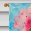 Dachshund Christmas House Flag Large Porch Sleeve Pole Decorative Outside Yard Banner Artwork Wall Hanging, Polyester, House Size, Multicolor