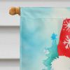 Finnish Lapphund Christmas House Flag Large Porch Sleeve Pole Decorative Outside Yard Banner Artwork Wall Hanging, Polyester, House Size, Multicolor