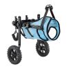 Dog Wheelchair for Back Legs, Adjustable 2 Wheels Pet Wheelchair, Lightweight Dog Cart with Shock-Absorbing Wheels