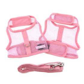 Cool Mesh Dog Harness - Solid Pink (Option: X-Small)