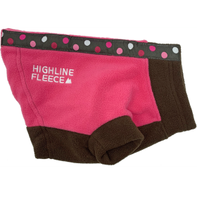 Highline Fleece Coat-Pink and Brown With Polka Dots *LC=Large Chest (Option: Size 8)