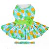 Pineapple Luau Dog Harness Dress