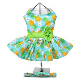 Pineapple Luau Dog Harness Dress (Option: X-Small)